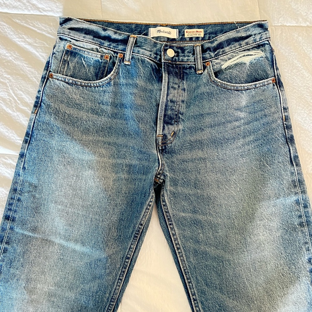 Madewell x Kaihara Selvedge Denim Dean Easy Straight‎ Jean Size 28 NWOT - Picture 6 of 10